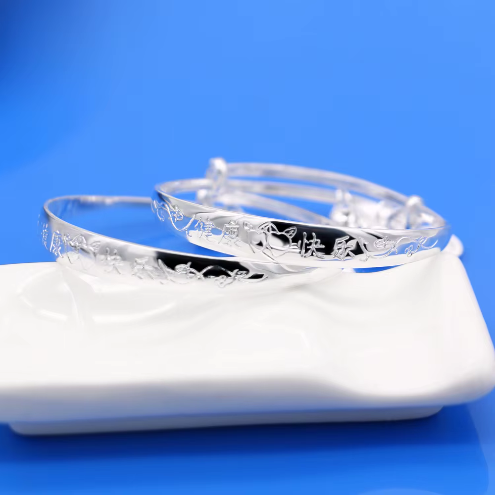 Bracelet de oral ille Vintage en Argent Massif Sterling 925