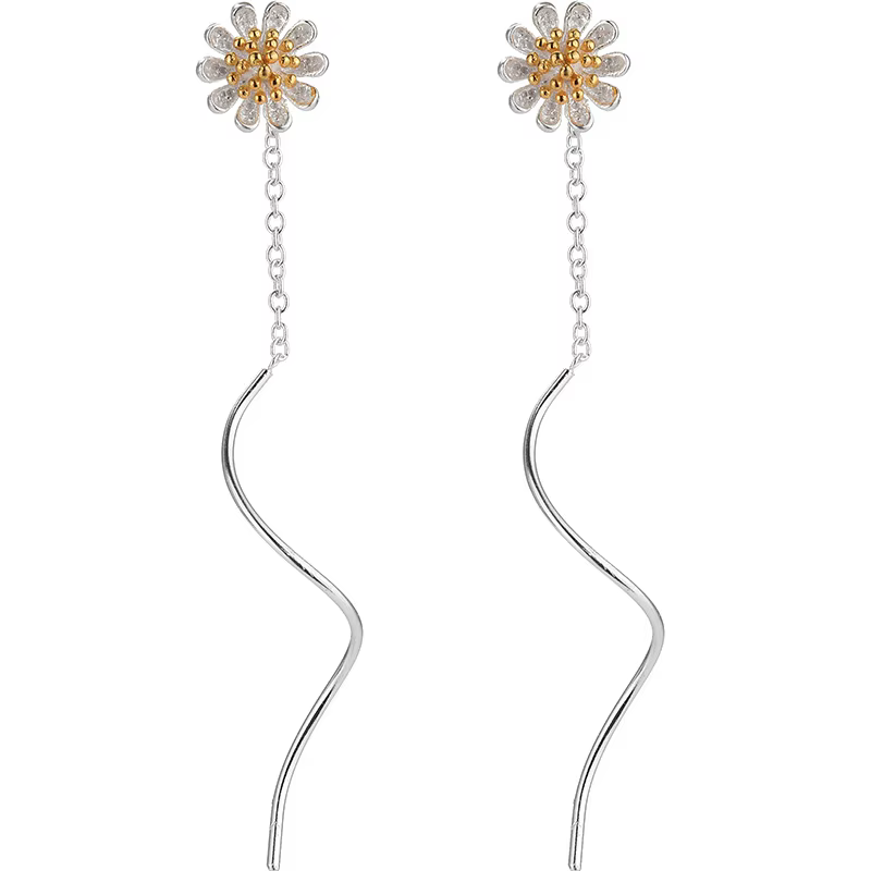 Boucles d'oreilles oiseau en argent Sterling 925 véritable pour femmes et filles