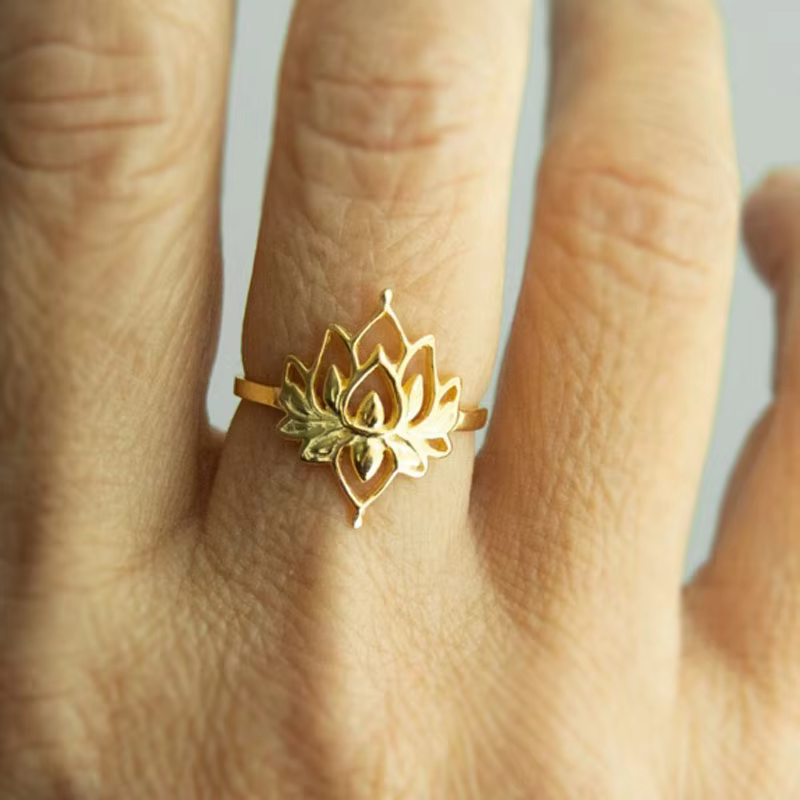 Bagues fleur de Lotus pour femmes
