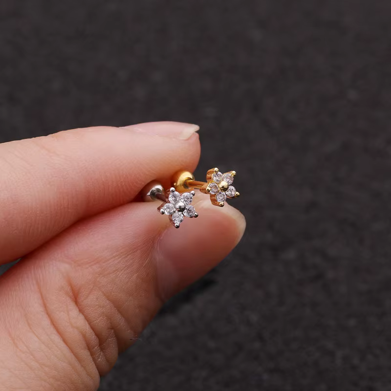 Boucle d'oreille Helix en acier inoxydable