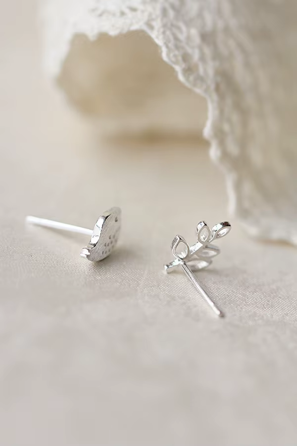 Boucles d'oreilles en forme de branches d'oiseau
