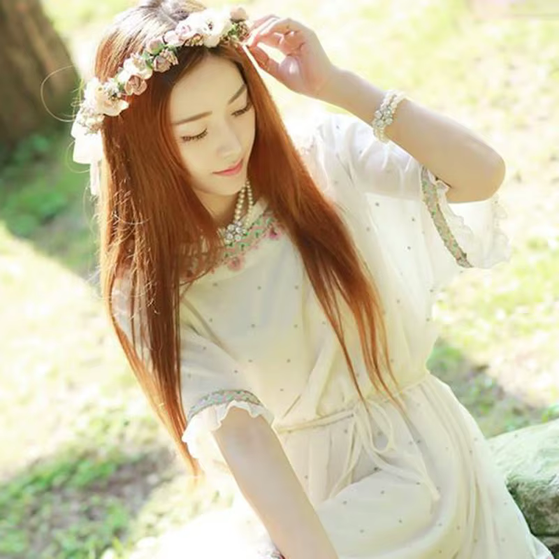 Équipe de mariée femmes fleur bandeau couronne