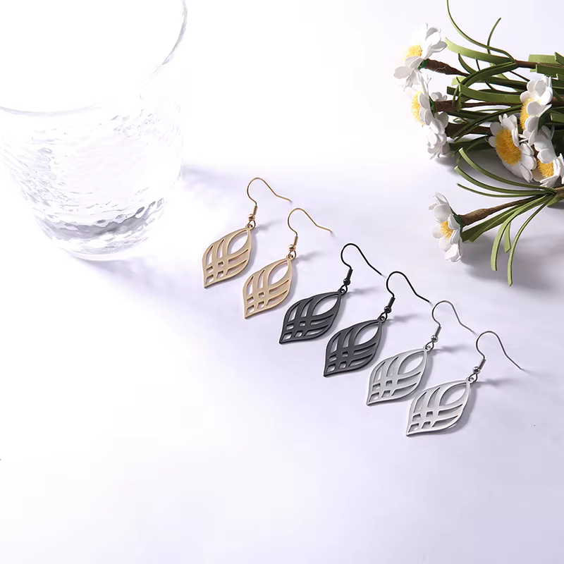Sipuris-Boucles d'Oreilles Vintage en Acier Inoxydable Filig123