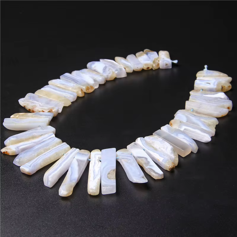 Nouveau Arival pendentif naturel accessoires perles de pierre Lapis améthystes Amazonite perle à pointe lâche pour la fabrication de bijoux collier bricolage