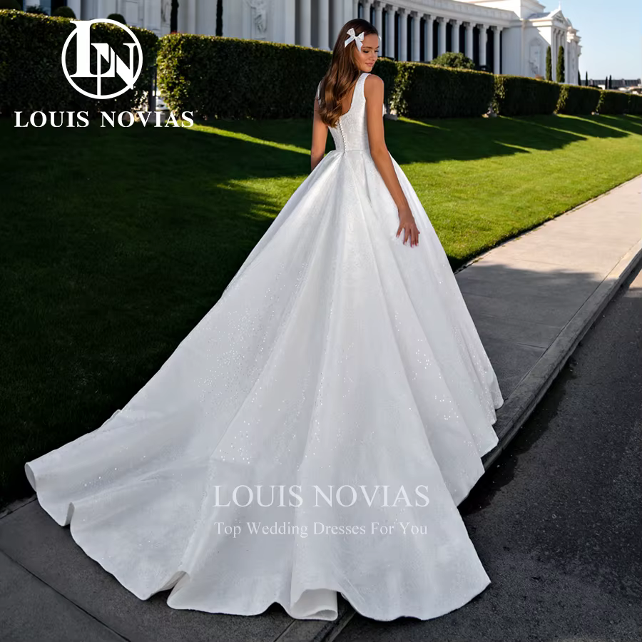 Modiis-Robe de mariée en dentelle dos nu A-Line