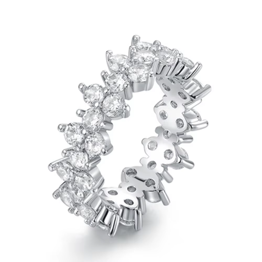Huitan – petite bague ronde en Zircon pour femmes