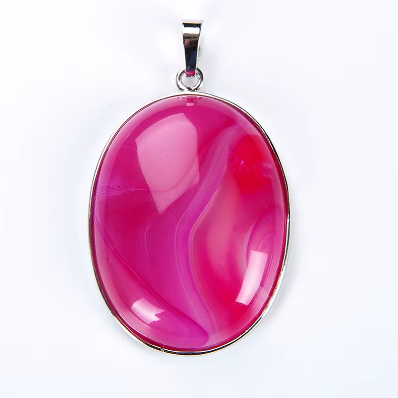 Pendentif naren pierre de quartz rose