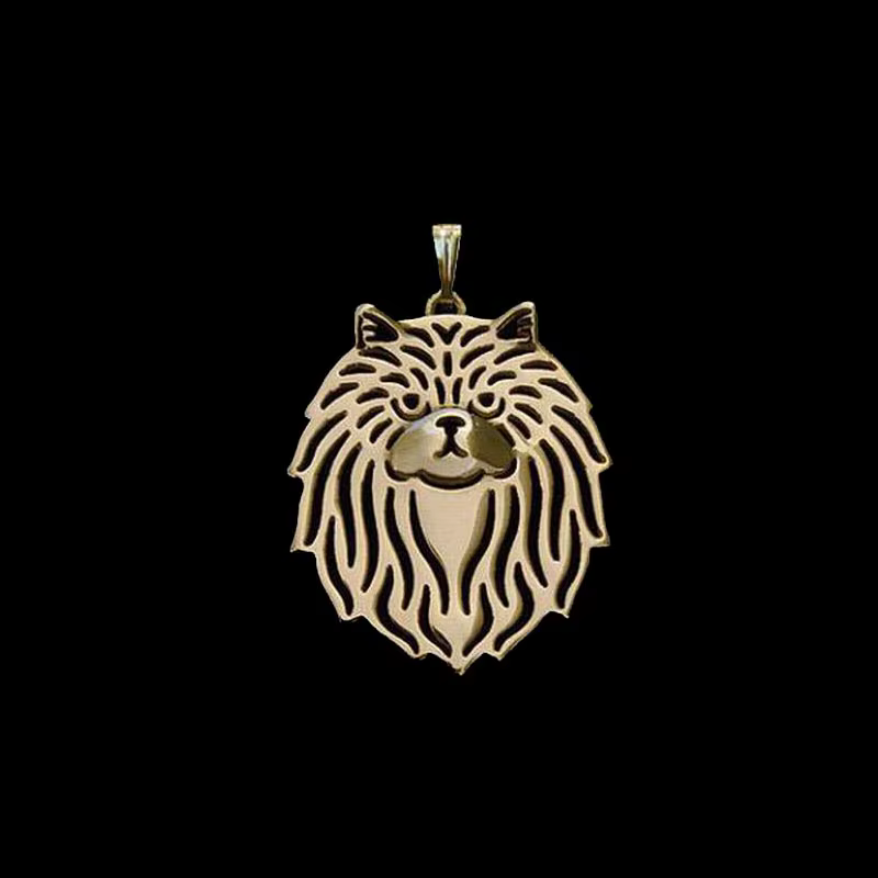 Pendentif chat persan en métal pour femmes, bijoux