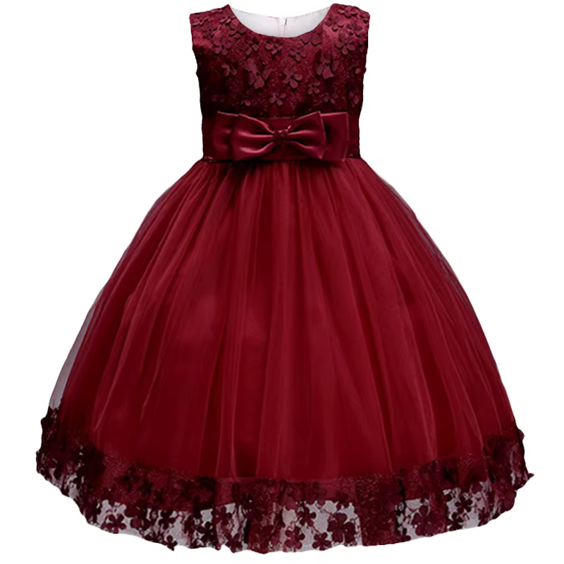 Robe de Soirée en Dentelle pour Fille