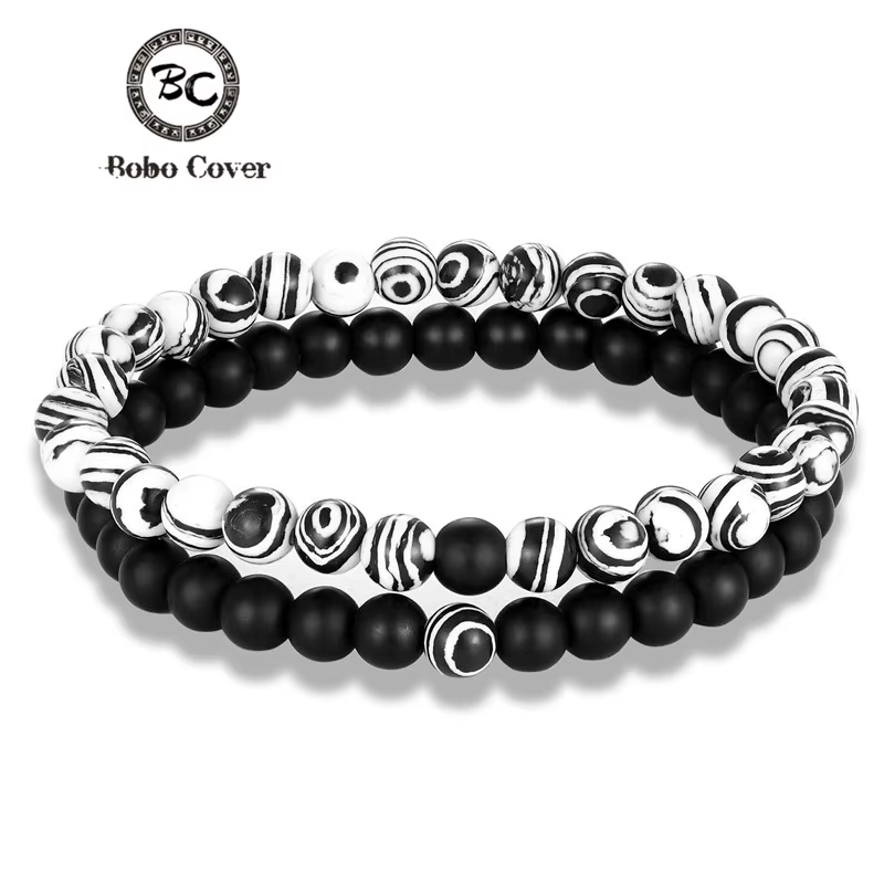 Bracelets de perles en pierre naturelle bon marché pour femmes et hommes