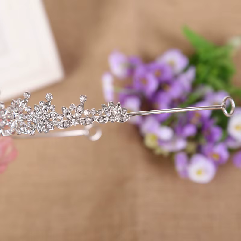 Diadème de mariée en cristal tendance pour femmes