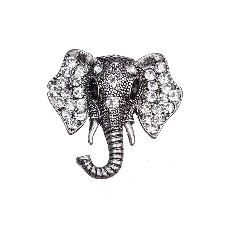 ZRM – broche éléphant rétro