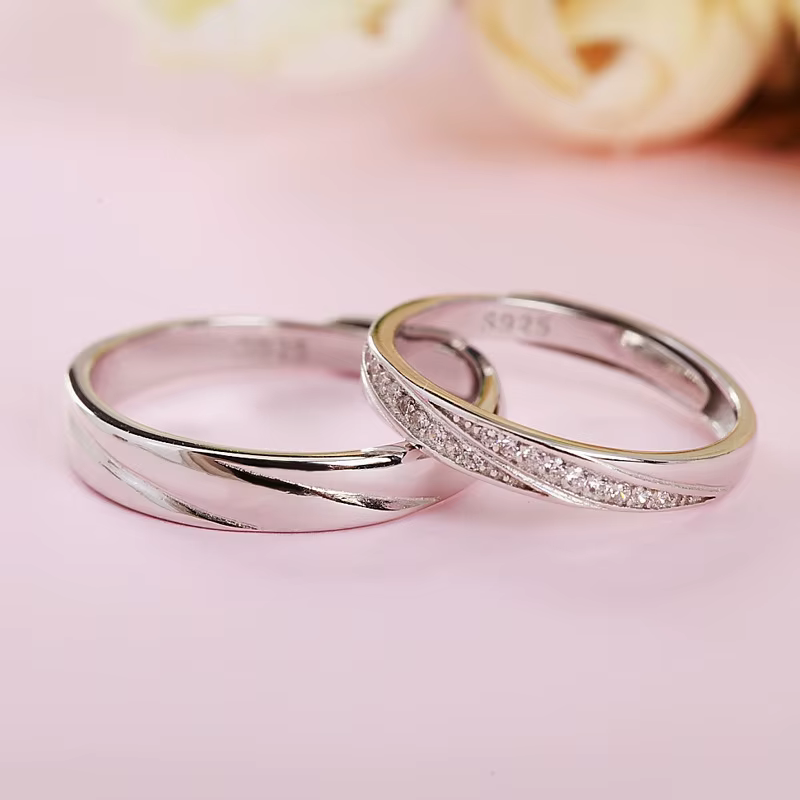 Bague en argent Sterling 100% véritable pour femmes et hommes
