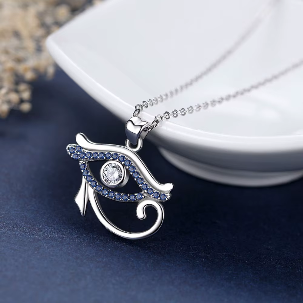 EUDORA – collier pendentif œil d'horus en argent Sterling 925
