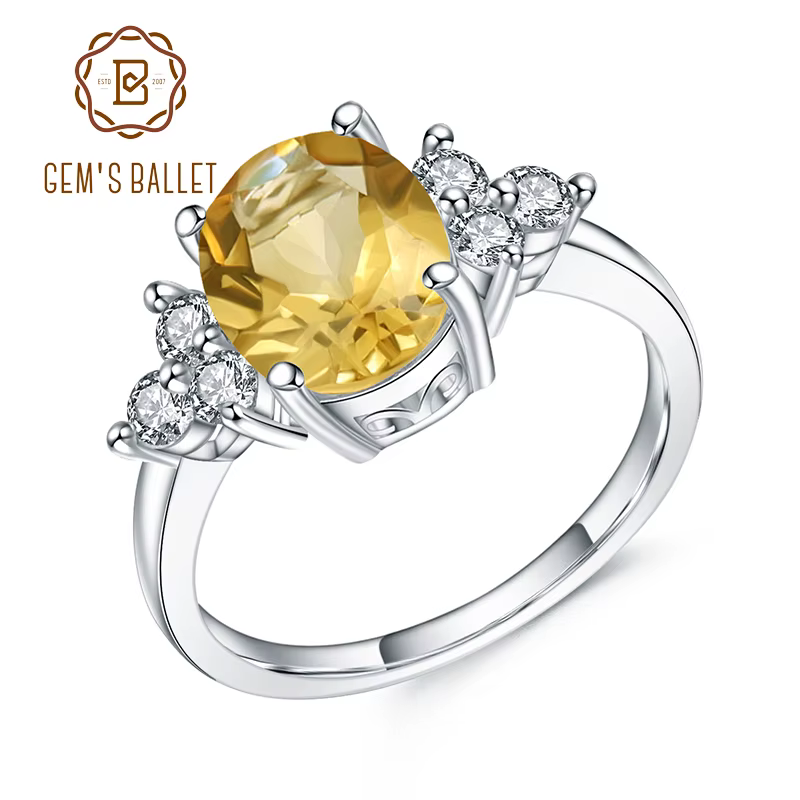 Bague classique ovale de BALLET en Citrine naturelle pour femme