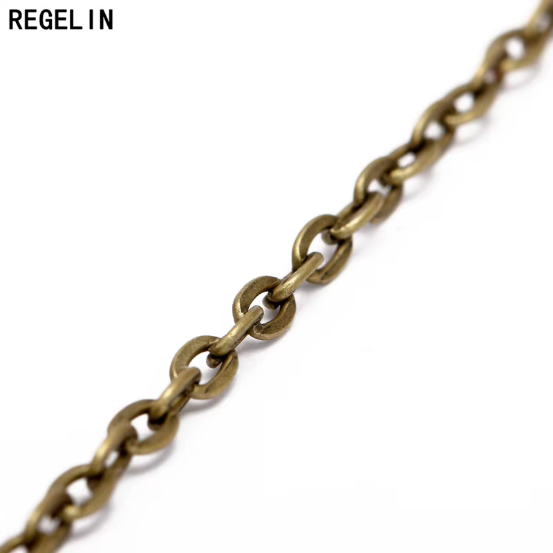 REGELIN – chaînes de collier plaquées Rhodium/argent/or/bronze Antique