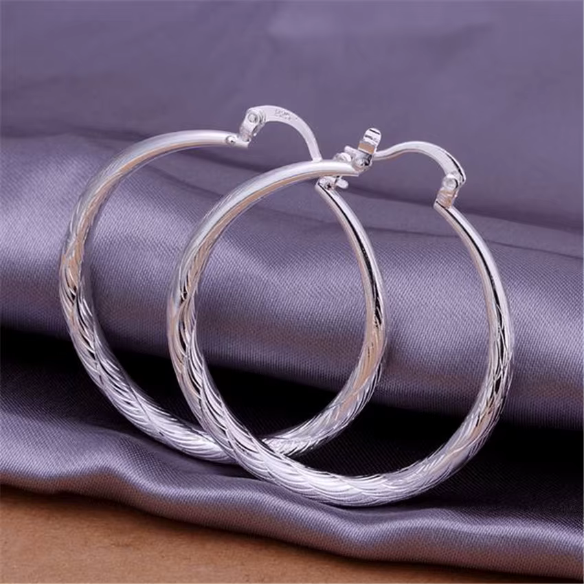 Boucles d'oreilles en argent plaqué pour femmes