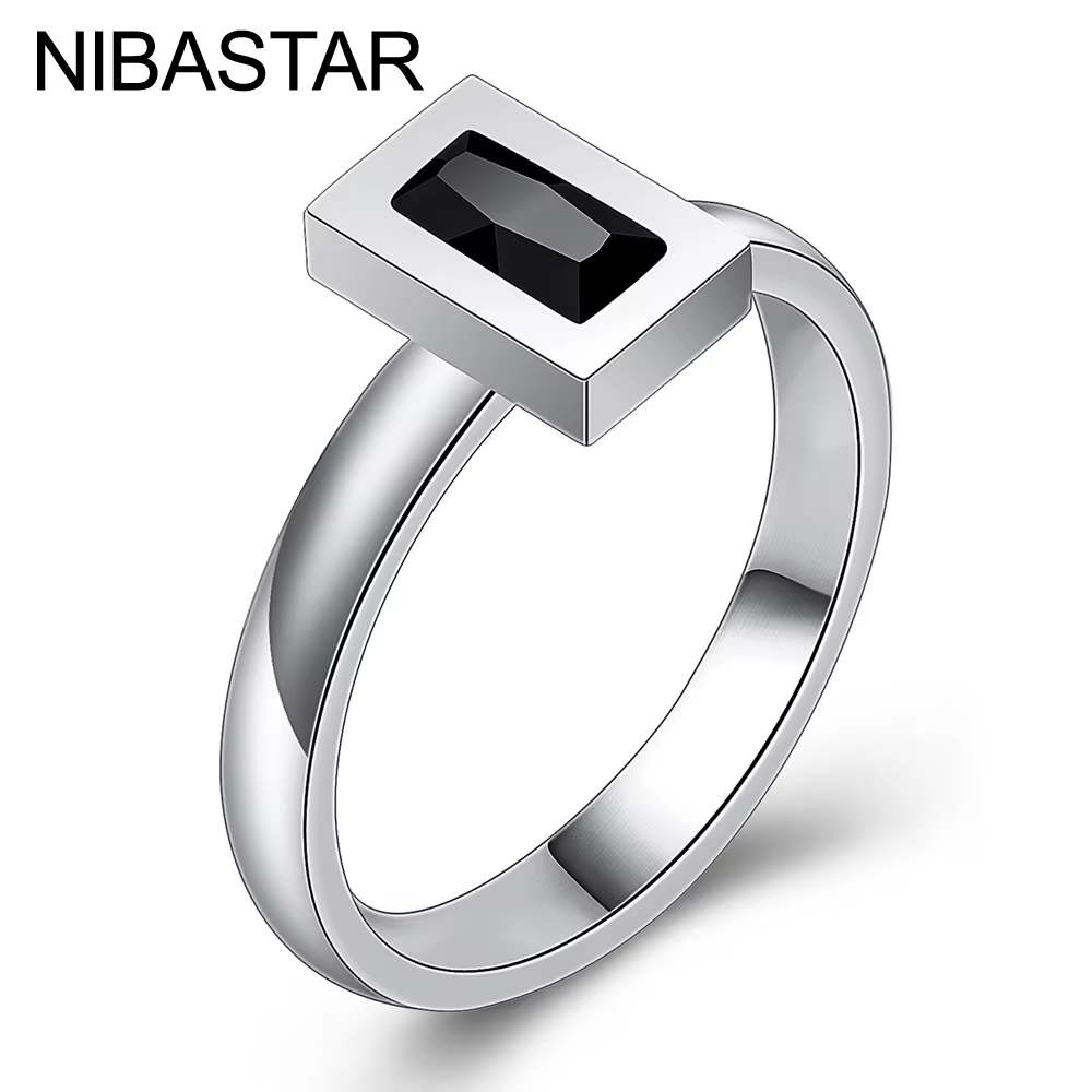 Bague de mariage en acier inoxydable pour femmes