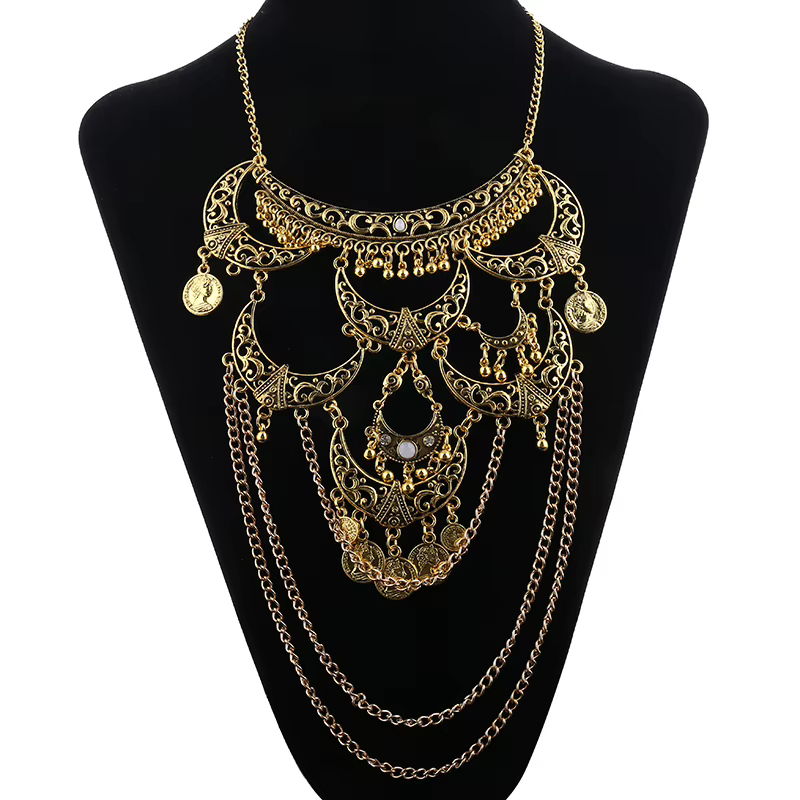 Collares Boho Maxi Collier ras du cou Femme