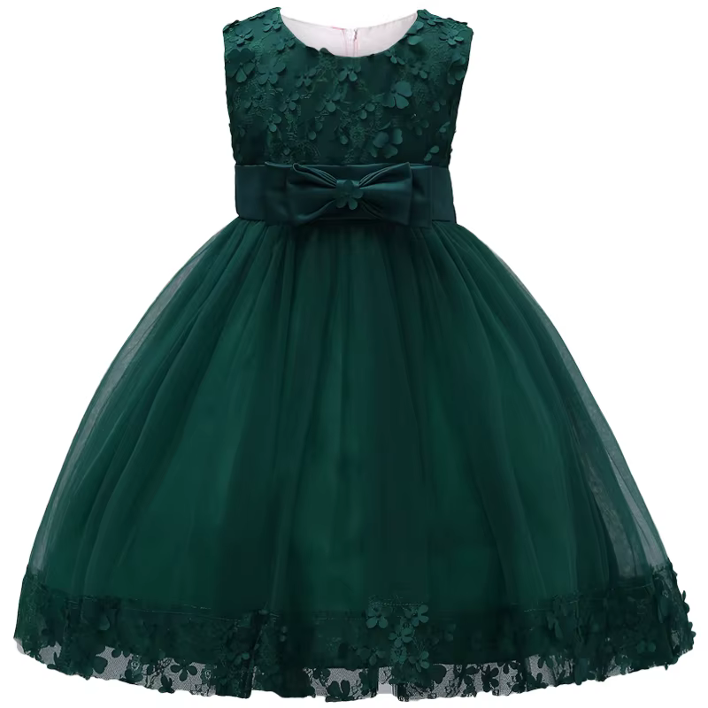 Robe de Soirée en Dentelle pour Fille