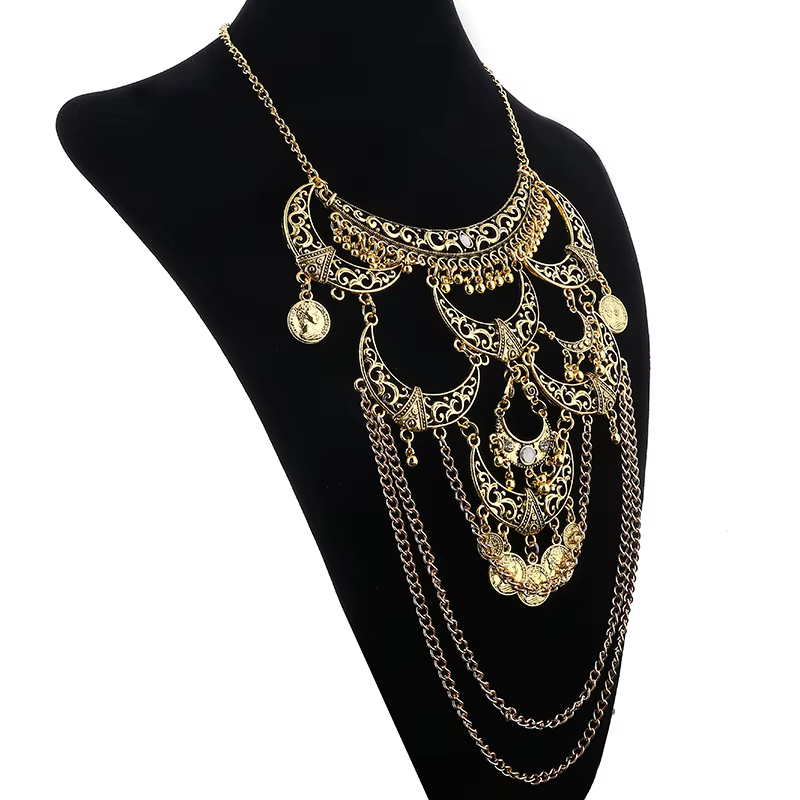 Collares Boho Maxi Collier ras du cou Femme