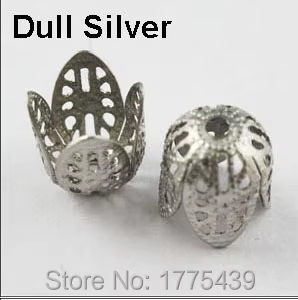 Trouver des bijoux 11MM filigrane perle embout cône or argent Bronze nickelé (60 pièces = 1Lot!)