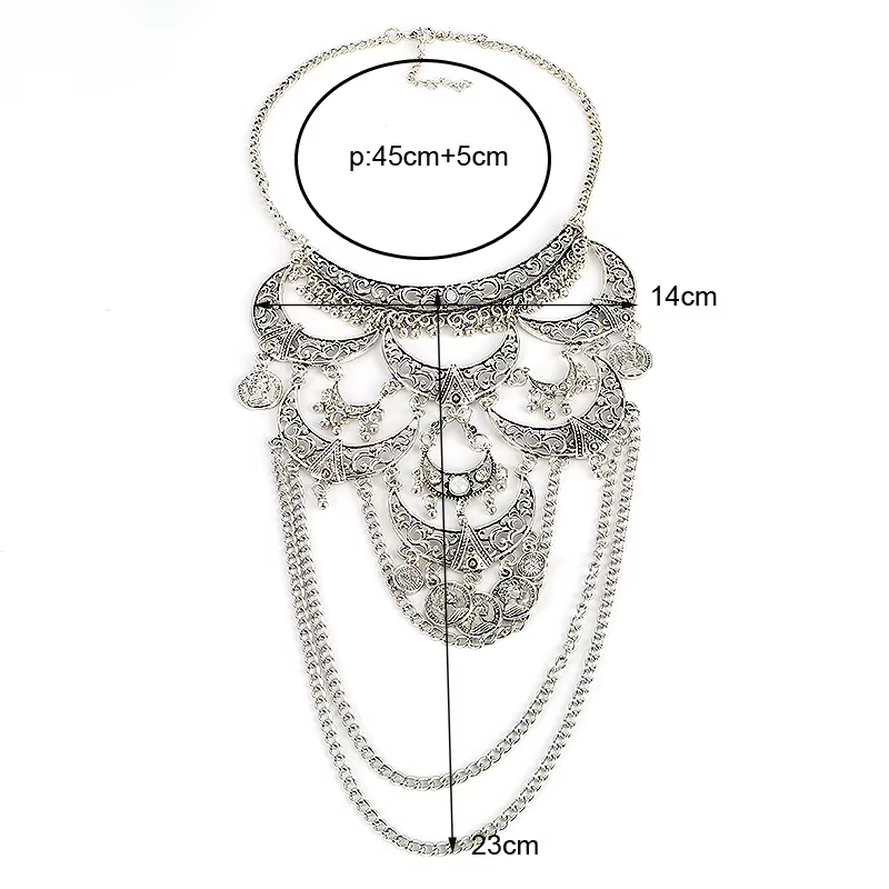 Collares Boho Maxi Collier ras du cou Femme