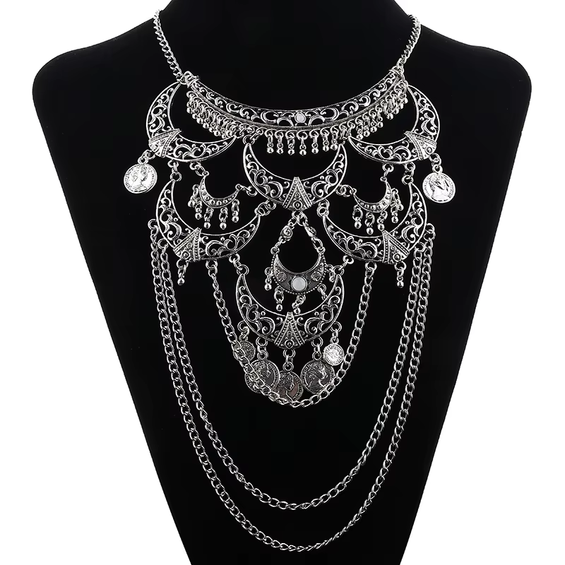 Collares Boho Maxi Collier ras du cou Femme