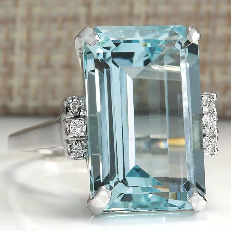 HUITAN Hyperbole femmes bague Cocktail