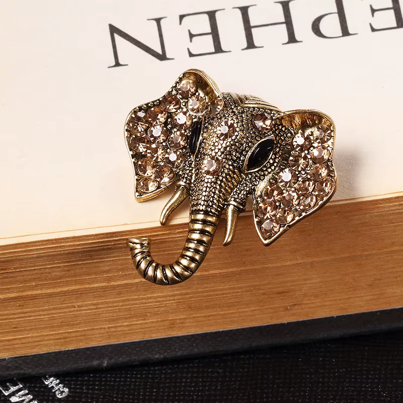 ZRM – broche éléphant rétro