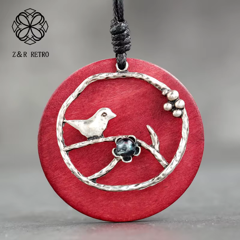Grand Collier rond Long avec pendentif pour femme
