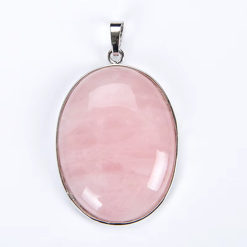 Pendentif naren pierre de quartz rose