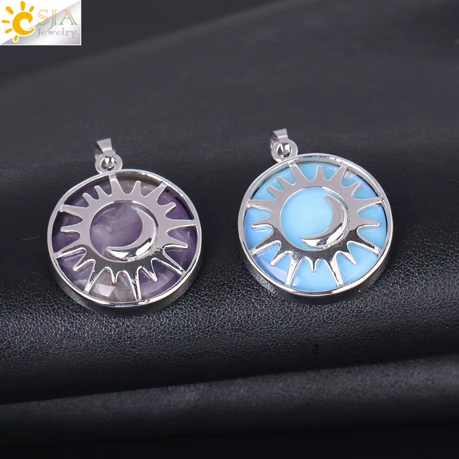 Pierre de soleil pendentif