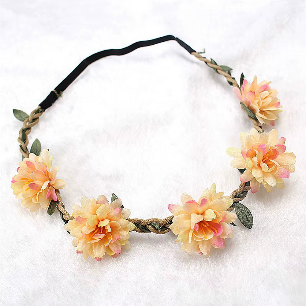 Bandeau de sauna à fleurs Boho pour femmes et filles