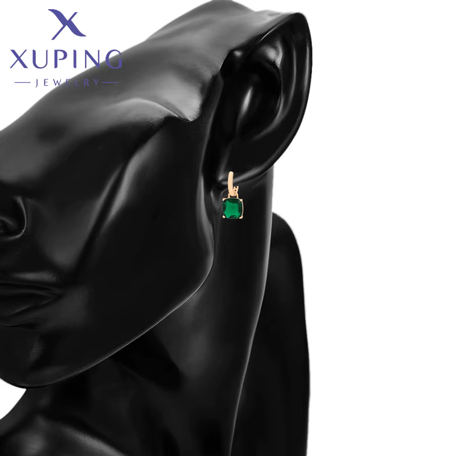 Boucles d'oreilles créoles carrées Xuping Jewelry