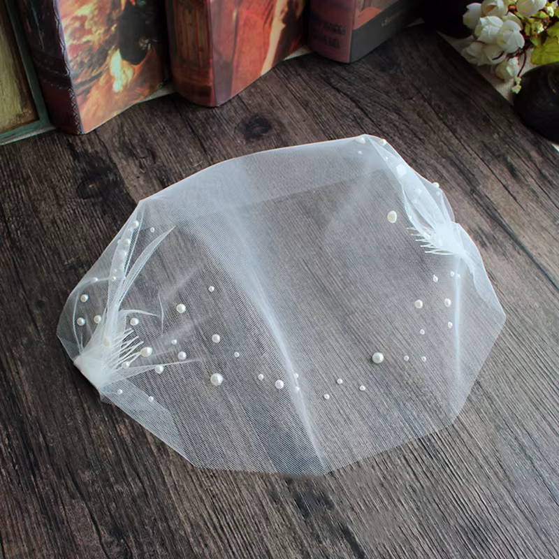 Voile de mariée rétro élégant