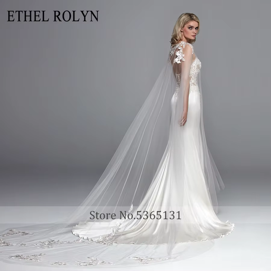 Robe De mariée sirène en Satin doux et dentelle