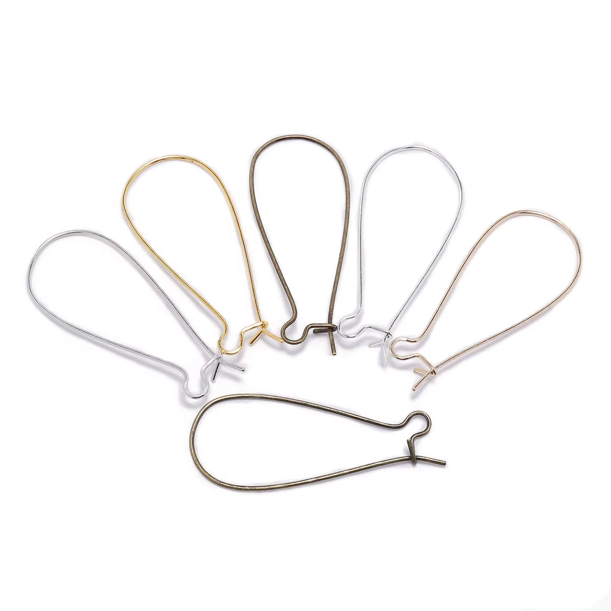 50 pcs/lot or Bronze français levier boucle d'oreille crochets oreille fils boucles d'oreilles résultats pour la fabrication de bijoux bricolage accessoires fournitures