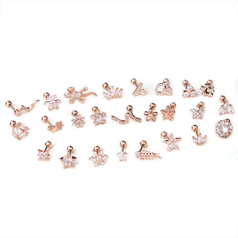 Boucle d'oreille Helix en acier inoxydable
