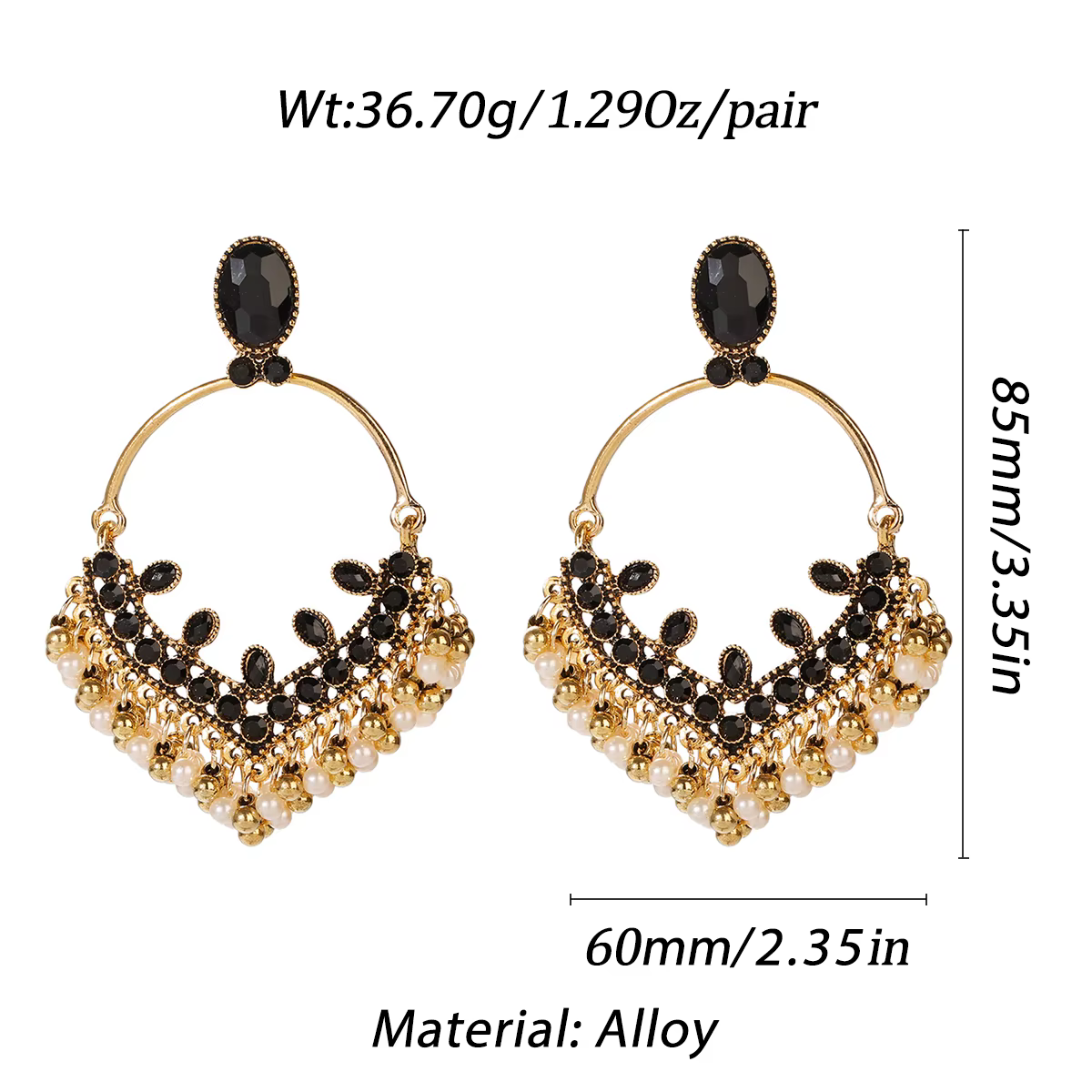 Bijoux gitans indiens Jhumka