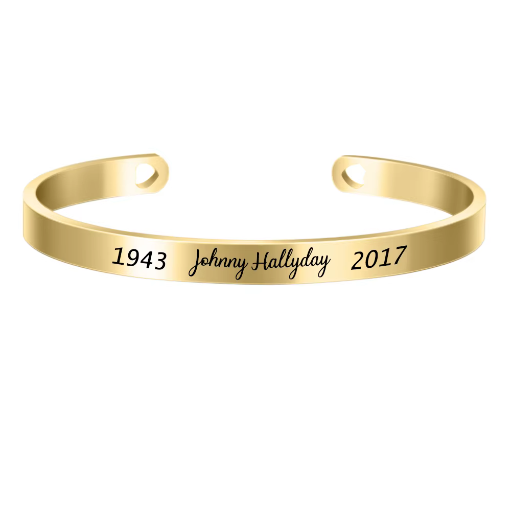 Bracelet personnalisé en acier inoxydable