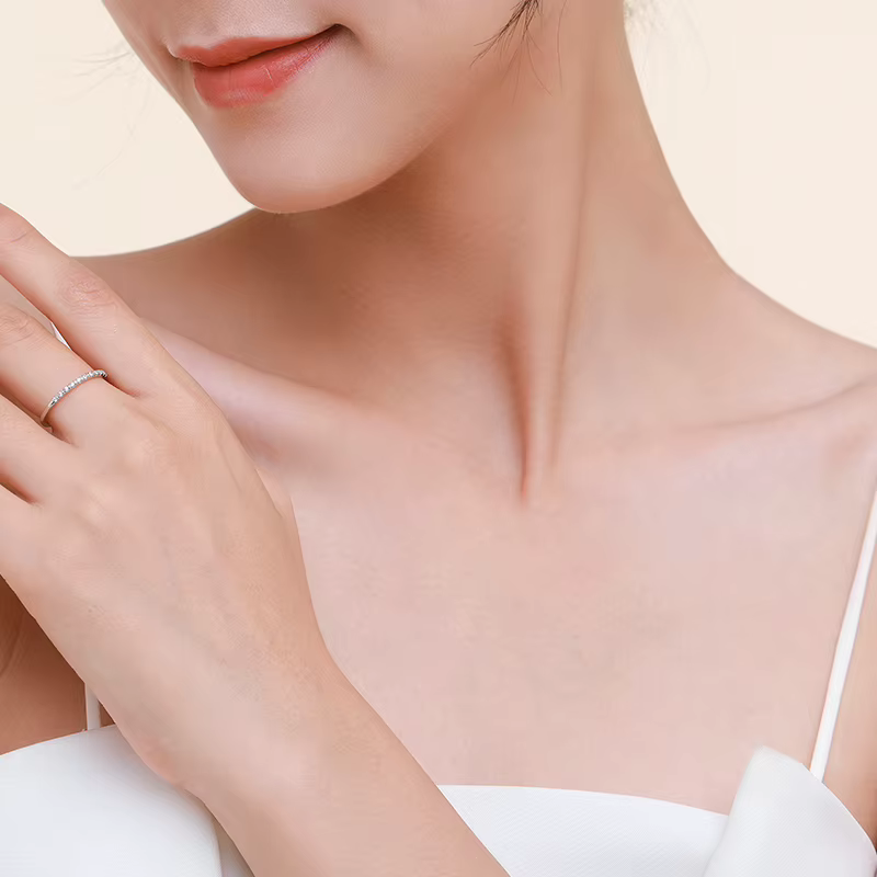 Ailmay – bague empilable en argent Sterling 925 véritable pour femmes