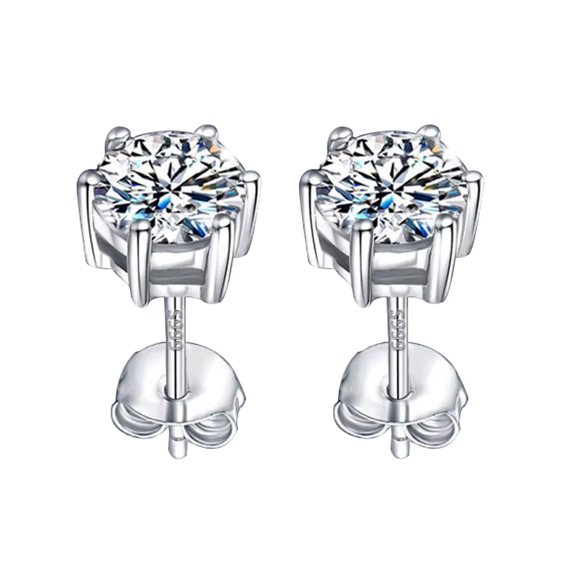 Boucles d'oreilles personnalisées en argent Sterling S925