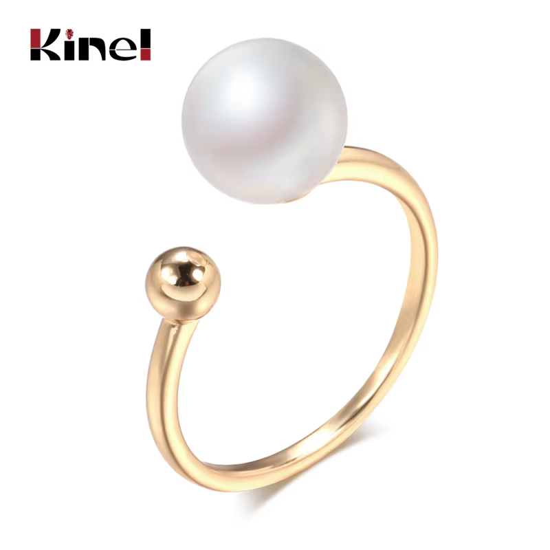 Kinel – bague en perles or Rose 2021