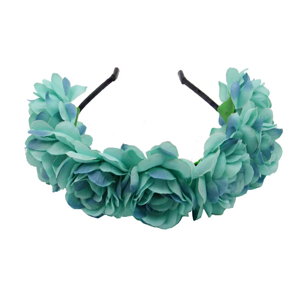 Bandeau élastique à fleurs pour femmes