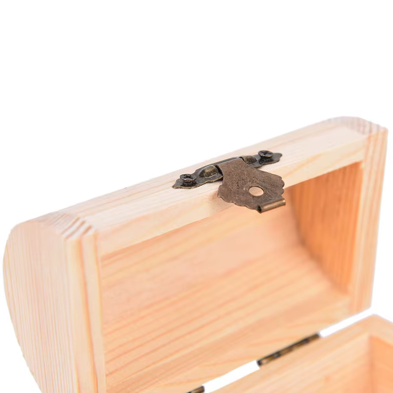 1 pièces 12.5*6.5cm Fine petite boîte en bois bijoux