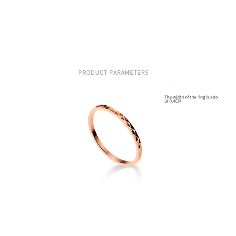 WANTME – bague minimaliste coréenne en or Rose pour femmes