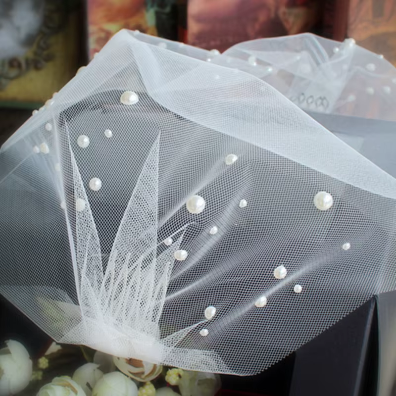 Voile de mariée rétro élégant