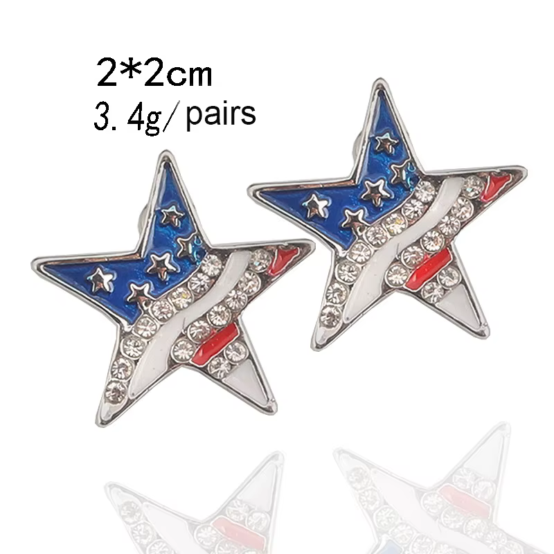 Boucles d'oreilles en forme d'étoile pour femmes