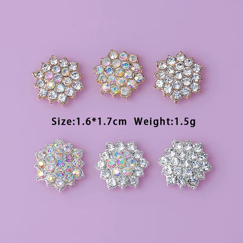Meilleure vente brillant alliage 10 pièces/ensemble strass perle bijoux décorations vacances à la main produits créatifs accessoires en gros